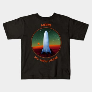 Mars, My New Home Space Design Kids T-Shirt